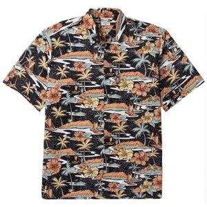 GO BAREFOOT 	1	Men's Button-Down Short-Sleeve SHIRT SIZE XL